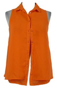 Dámska oranžová šifónová blúzka Pimkie