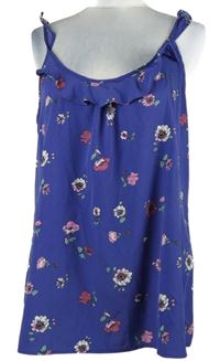 Dámský fialový květovaný top C&A