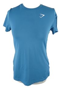 Dámské modré sportovní funkční tričko Gymshark 