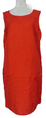 Dámske červené ľanové šaty Capsule