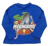 Modré triko s Avengers Marvel
