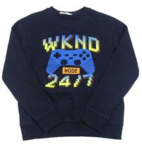 Tmavomodrá mikina s PlayStation H&M