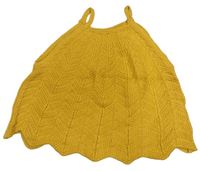 Žlutý pletený crop top Zara