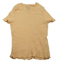 Marhuľové rebrované crop tričko PRIMARK