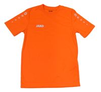 Neónově oranžové športové tričko s logom Jako