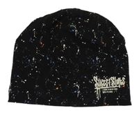 Černá melírovaná čepice s nápisem C&A