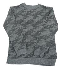 Čierno-biela army mikina M&S