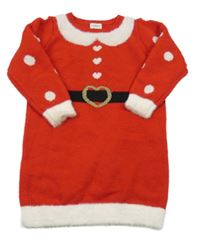 Červené pletené šaty - paní Santová F&F