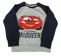 Sivo-tmavomodrá mikina s Cars Disney