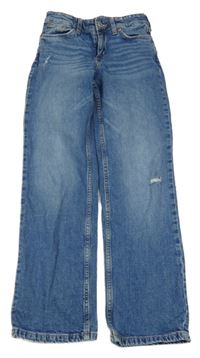 Modré straight fit rifle H&M