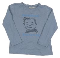 Modré tričko s klukem