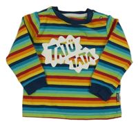 Farebná pruhovaná mikina s nápisom Jako-o