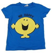 Tmavomodré tričko se smejlíkem Next