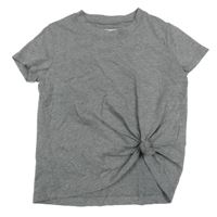 Sivé crop tričko Abercrombie&Fitch