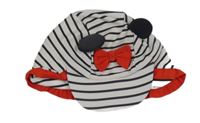 Bielo-tmavomodrá pruhovaná UV šiltovka s Mickeym Disney