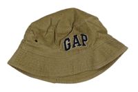 Béžový menšestrový zateplený klobúk s logom GAP