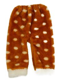 Oranžové bodkovaná é chlpaté nohavice