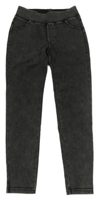 Tmavošedé tregíny riflového vzhledu