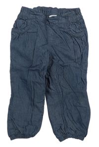 Tmavomodré podšité cuff rifle H&M