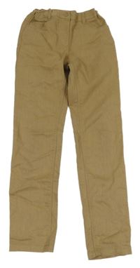 Béžové melírované kalhoty Vertbaudet