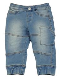 Modré teplákové cuff rifle Dopodopo