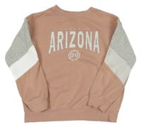 Pudrovo-sivá mikina s nápisom H&M