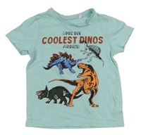 Světlemodré tričko s dinosaury C&A