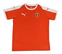 Červeno-bílé funkční sportovní tričko Puma