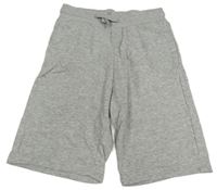 Sivé melírované teplákové kraťasy H&M