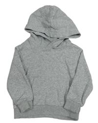 Sivá melírovaná mikina s kapucňou H&M