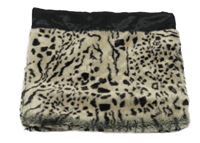 Černo - hnedá chlpatá sukňa