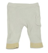 Smotanové rebrované úpletové nohavice Disney