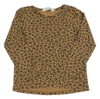 Béžovo-sivé vzorované tričko H&M