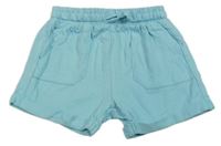 Tyrkysové bavlnené kraťasy Nutmeg