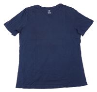 Tmavomodré tričko H&M