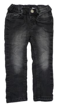 Tmavosivé teplákové rifle H&M