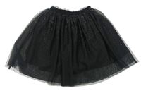 Čierna trblietavá tylová sukňa C&A