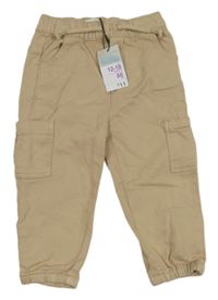 Nové - béžové cargo teplákové kalhoty PRIMARK