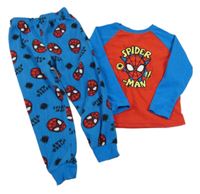 Červeno-modré fleecové pyžama so Spider-manem PRIMARK