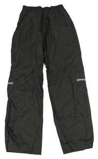 Čierne šušťákové nepromokavé nohavice alive