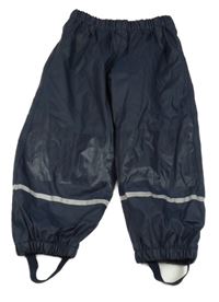 Tmavomodré nepromokavé podšité kalhoty lupilu