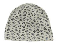 Biela čapica s kvietkami OKaïdi