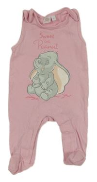 Světlerůžové dupačky s Dumbem Disney