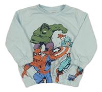 Svetlomodrá mikina s Avengers PRIMARK