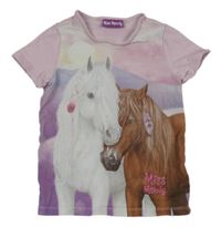 Fialovo-modrofialovo-lila tričko s koníky Miss Melody 
