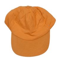 Oranžová plátěná kšiltovka lupilu