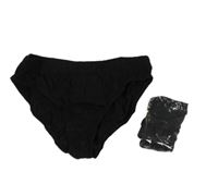 Nové - 2x - Čierne slipy Matalan