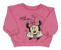 Tmavoružová mikina s Minnie PRIMARK