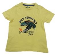 Žlté tričko s dinosaurom Kuniboo