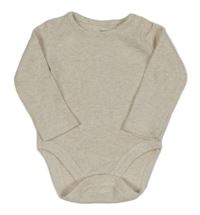 Světlebéžové melírované žebrované body F&F